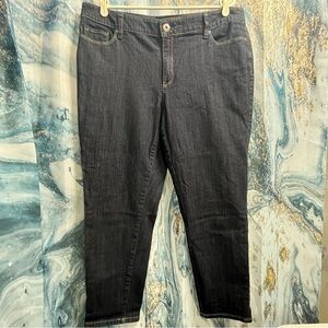 Women’s Liz Claiborne 14W Boyfriend Skinny Short Jeans